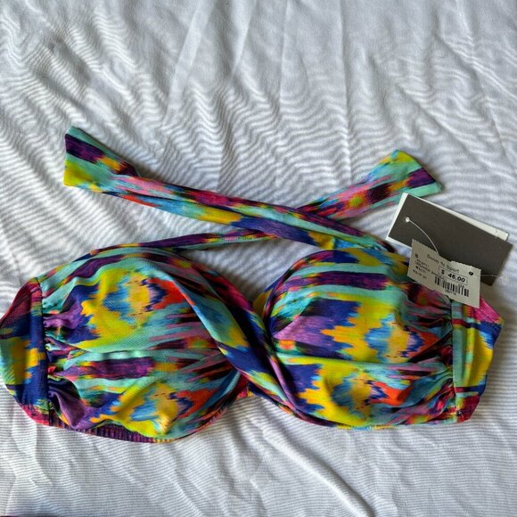 Kenneth Cole Reaction Swim 'N Sport 2 Piece Bikini Dreamer Multi Color S - Picture 3 of 8